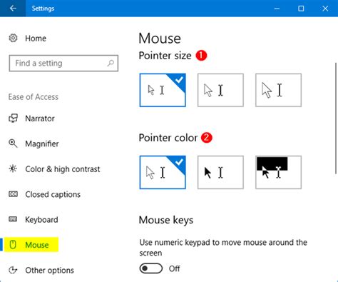 How to change your mouse pointer color - poletheater