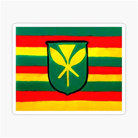 "Kanaka Flag" Sticker for Sale by arose-art | Redbubble