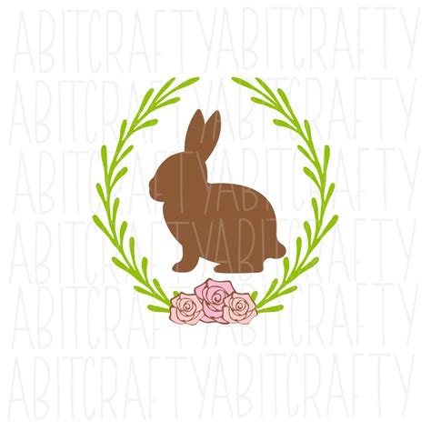 Easter Bunny Wreath /Happy Easter SVG, PNG, Sublimation, digital ...