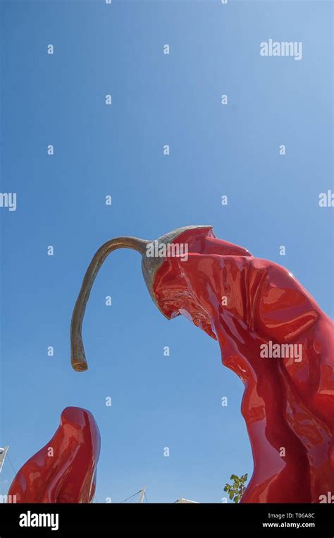 chili pepper sculpture Stock Photo - Alamy