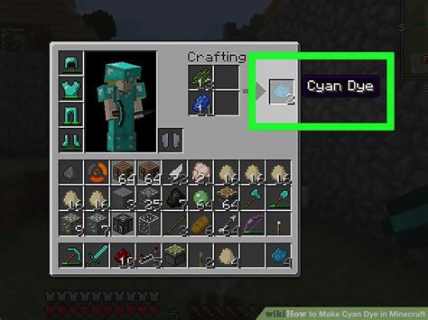 3 Ways to Make Cyan Dye in Minecraft - wikiHow