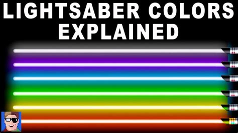 Star Wars: Lightsaber Colors Explained - YouTube
