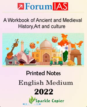 Forum IAS A Workbook Of Ancient And Medieval History+Art & Culture ...