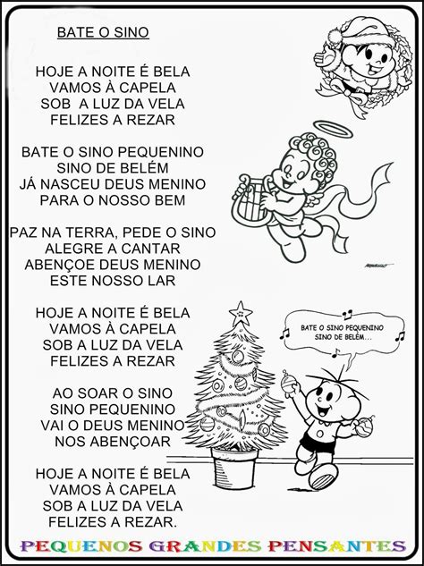 Letra De Musica De Natal Para EducaçãO Infantil ZN81 - Ivango