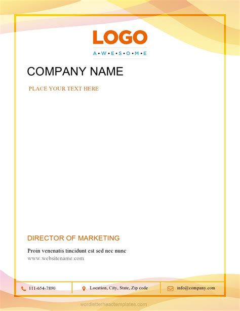 30 Professional Letterhead Formats & Examples - TemplateArchive