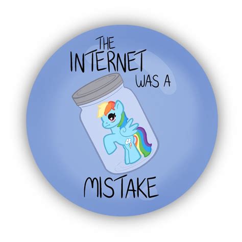 My Little Pony Rainbow Dash Jar Cursed Meme Pin Button - Etsy