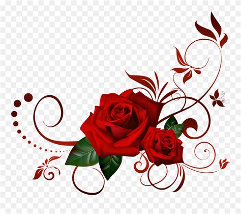 Black And Red Rose Png Clipart (#5193127) - PinClipart