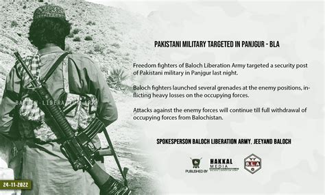 BLA Targeted the Pakistani Military in Panjgur, Balochistan