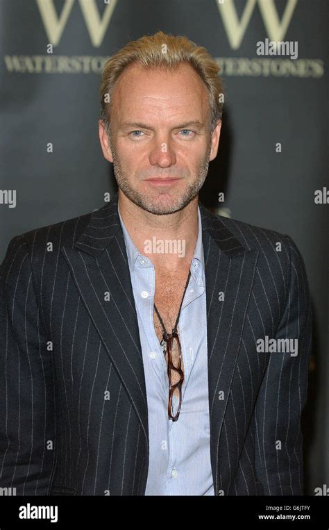 Singer Sting during a photocall and book signing for his autobiography ...