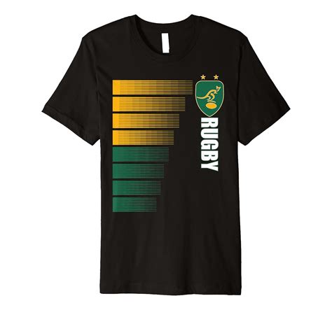 Amazon.com: Australia Rugby Jersey Australian Rugby 2 Sided Premium T ...