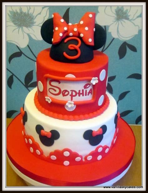 My Daughters Minnie Mouse Cake For Her 3Rd Birthday - CakeCentral.com