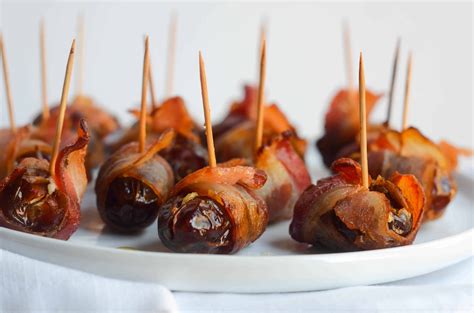 Bacon Wrapped Dates with Goat Cheese & Honey | Worn Slap Out