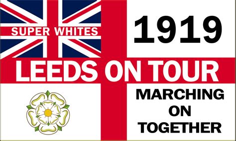 Leeds On Tour Flag Marching on Together 150 x 90cm - Custom Flag Australia