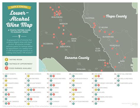 Map Of Napa And Sonoma Wineries - Sibby Dorothee