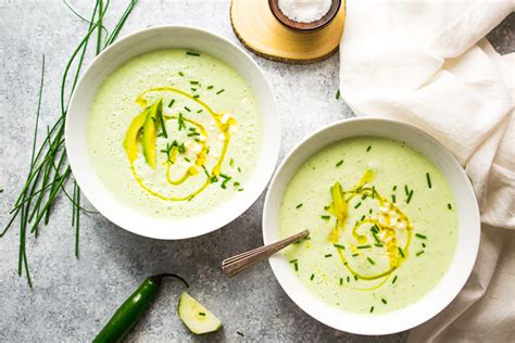 Chilled Cucumber Yogurt Soup - Spoonful of Plants