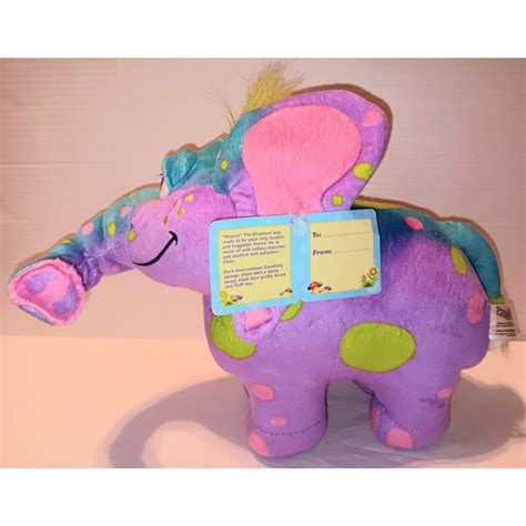 The Gigglebellies Adventures Plush Purple PEANUT ELEPHANT Toy - Etsy