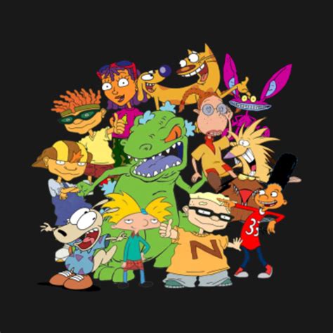 90's Cartoon Mash-Up - Nickelodeon - Hoodie | TeePublic