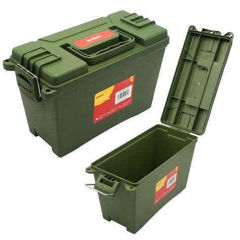 Amtech Lockable Toolbox Hinged Storage Container Tool Box N0155 ...