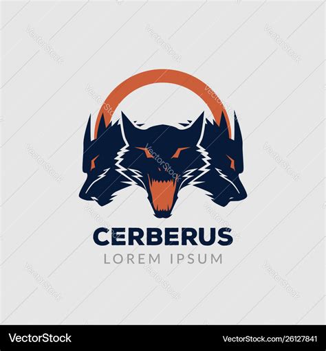 Cerberus guard logo sign symbol icon Royalty Free Vector