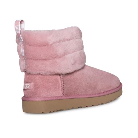 UGG Fluff Mini Quilted Pink Dawn Boots - Women's - MyCozyBoots