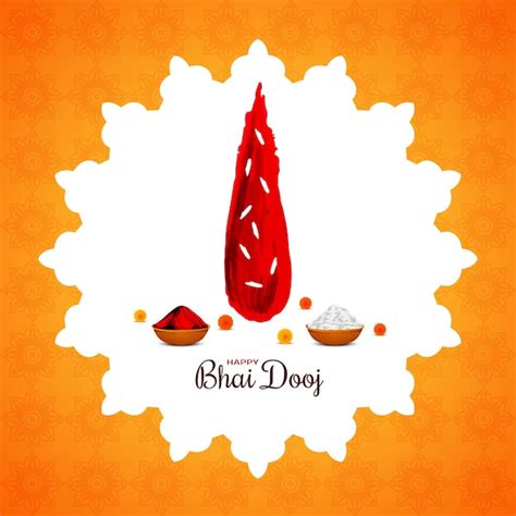 Free Vector | Happy Bhai Dooj religious festival celebration background ...