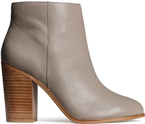 Gray Leather Boots ($99) | Best Shoes at H&M September 2015 | POPSUGAR Fashion Photo 15