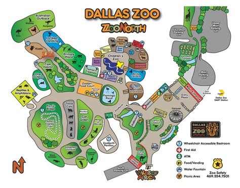 Dallas Zoo map - Ontheworldmap.com