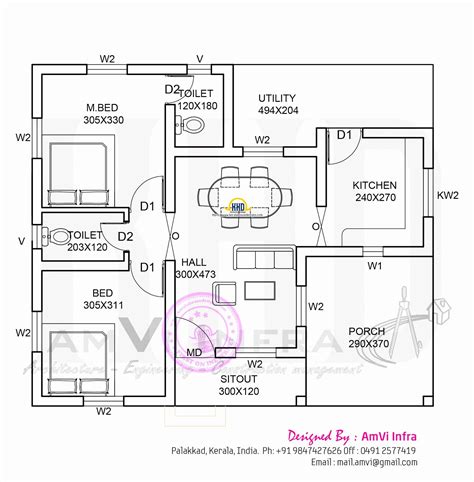 1300 Sq Ft House Plans 2 Story Kerala - Story Guest