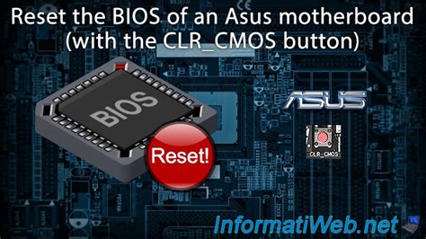 Reset the BIOS of an Asus motherboard (by using the CLR_CMOS button) - BIOS - Tutorials ...