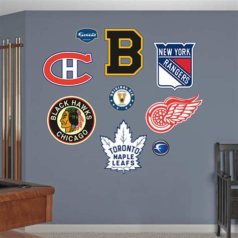 Original Six Vintage Logos Wall Decal | Shop Fathead® for Original Six ...