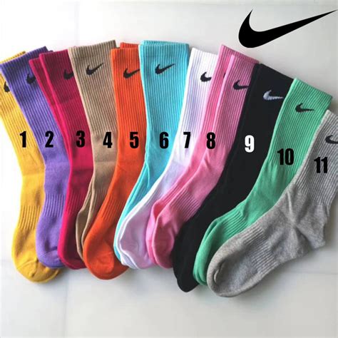 Multi Color Nike Crew Socks for MEN & for WOMEN Fit Size 6-12 - Etsy UK