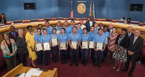 Miami-Dade Fire Rescue EMT program graduates accept certificates | Featured#