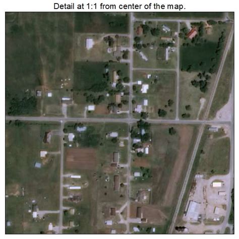 Aerial Photography Map of Amber, OK Oklahoma