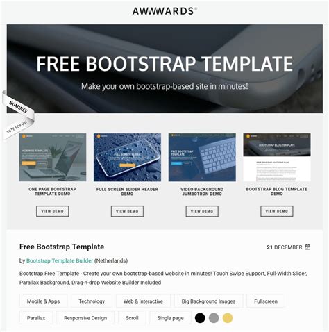 Bootstrap Business Template Free Download - Nisma.Info