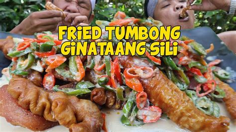 FRIED TUMBONG WITH GINATAANG SILI - YouTube