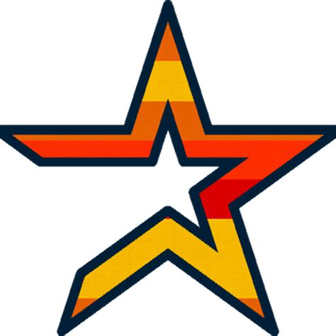 a red, yellow and orange star with stripes