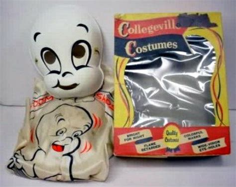 Casper Halloween costume that came in a box along with the plastic mask ...