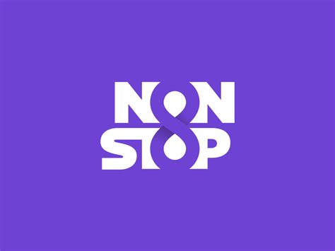 Non Stop | Logo design negative space, Negative space logos, Logo design set