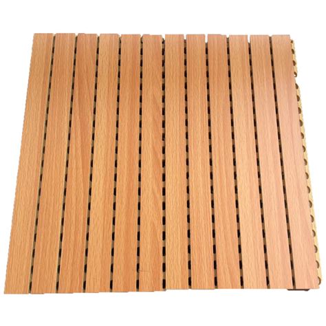 Sound Absorption Grooved Acoustic Panel Conference Room Wooden Wall Panels