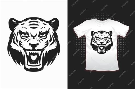 Premium Vector | Tiger print for t-shirt design