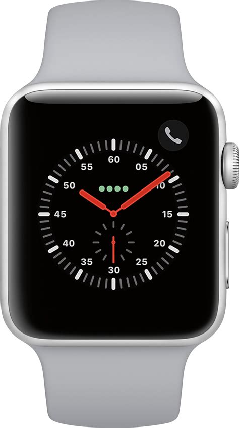 Best Buy: Apple Watch Series 3 (GPS + Cellular), 42mm Silver Aluminum ...