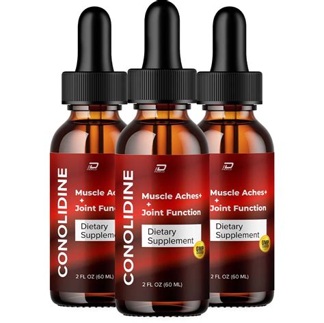 (3 Pack) Conolidine for Pain Drops, Conolidine Joint Support Reliever ...