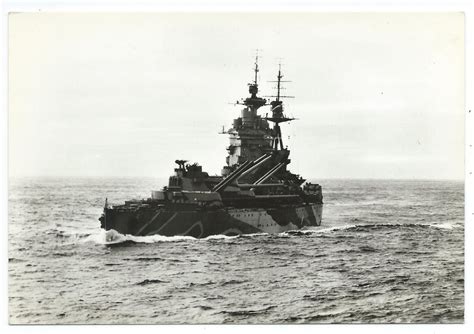 Nelson-class battleship HMS Rodney, famous for the sinking of Bismarck and being the only ...