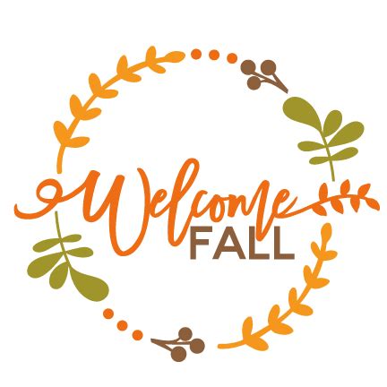 Welcome Fall Phrase SVG cut file Scrapbook title svg cuts scrapbook cut ...