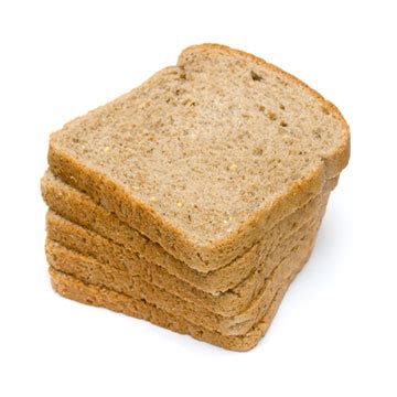 Nutritions Bread, wheat per 100 grams.