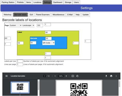 Location Barcode Labels – Warehouse-System