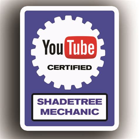 YouTube CERTIFIED MECHANIC Vinyl Decal Bumper Sticker, ASE, Toolbox funny | eBay