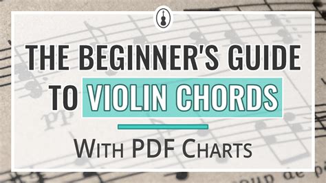 The Beginner's Guide to Violin Chords - Violinspiration