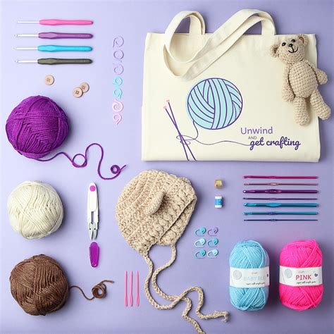 DIY Crochet Kit With Crochet Hooks Yarn Set for All Ages - Etsy