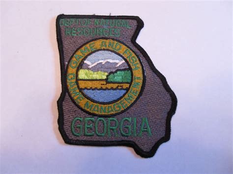 Georgia State Conservation Game Management Warden Patch -- Antique Price Guide Details Page